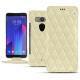 Custodia in pelle HTC U11+ - Ivoire - Couture ( Sleek P C12 - White ) 