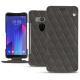 HTC U11+ leather case - Anthracite - Couture ( Pantone 424C ) 