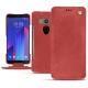 HTC U11+ leather case - Cerise vintage ( Pantone 185C ) 