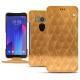 Housse cuir HTC U11+ - Or Maïa - Couture