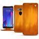 HTC U11+ leather case - Orange Patine