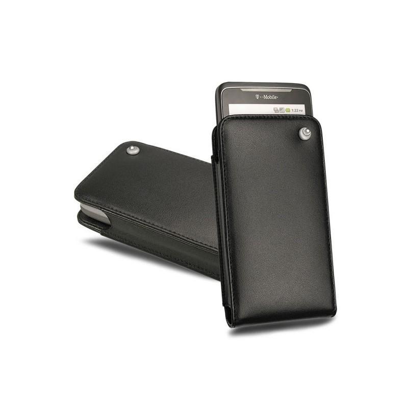 Funda de piel HTC Desire Z - HTC 7 Trophy - Noir ( Nappa - Black ) 