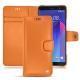 Housse cuir HTC U11+ - Orange ( Nappa - Pantone 1495U ) 