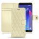 Housse cuir HTC U11+ - Ivoire - Couture ( Sleek P C12 - White ) 