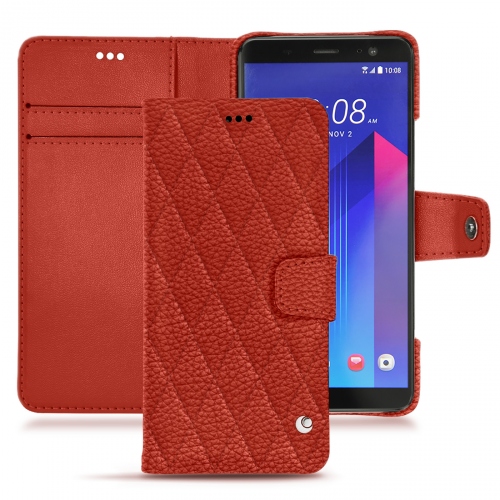 HTC U11+ leather casePapaye - Couture ( Pantone #b54317 ) 