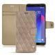 HTC U11+ leather case - Taupe vintage - Couture