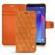 Housse cuir HTC U11+ - Mandarine vintage - Couture