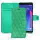 Housse cuir HTC U11+ - Menthe vintage - Couture