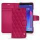 Capa em pele HTC U11+ - Rose fluo - Couture