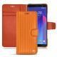 Lederschutzhülle HTC U11+ - Abaca arancio