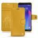 Housse cuir HTC U11+ - Jaune soulèu