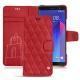 Housse cuir HTC U11+ - Rouge troupelenc - Couture