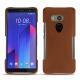 Custodia in pelle HTC U11+ - Marron ( Nappa - Pantone 1615C ) 