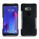 Capa em pele HTC U11+ - Dark vintage ( Roughtcut - Black#5256 ) 
