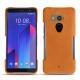 Coque cuir HTC U11+ - Mandarine vintage ( Pantone 165C ) 