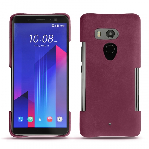 レザーケース HTC U11+Prune vintage ( Pantone #612434 ) 