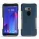 Coque cuir HTC U11+ - Indigo ( Pantone 303U ) 