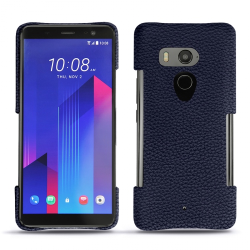 Lederschutzhülle HTC U11+Cobalt ( Pantone #2b253f ) 