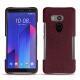 Capa em pele HTC U11+ - Lie de vin ( Pantone 5115C ) 