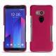硬质真皮保护套 HTC U11+ - Rose fluo