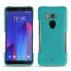 Coque cuir HTC U11+ - Bleu fluo