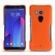 硬质真皮保护套 HTC U11+ - Orange fluo