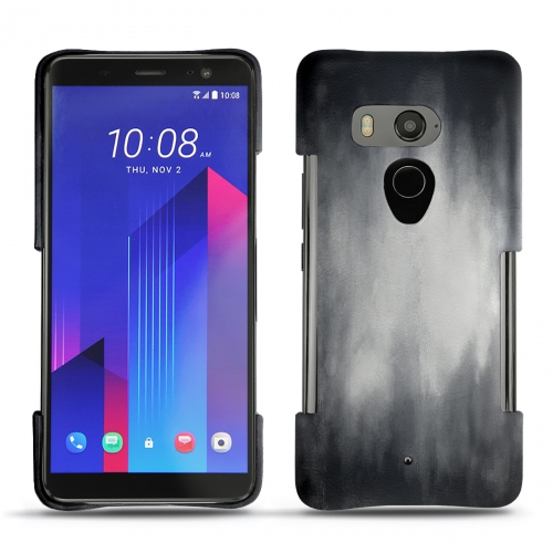 Capa em pele HTC U11+Gris Patine