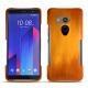 Lederschutzhülle HTC U11+ - Orange Patine