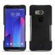 硬质真皮保护套 HTC U11+ - Negre poudro