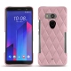 Custodia in pelle HTC U11+ - Rose - Couture ( Nappa - Pantone 2365C ) 