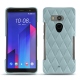 Capa em pele HTC U11+ - Bleu ciel - Couture ( Nappa - Pantone 277C ) 