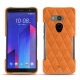 Lederschutzhülle HTC U11+ - Orange - Couture ( Nappa - Pantone 1495U ) 