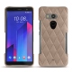 HTC U11+ leather cover - Taupe vintage - Couture