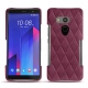 Lederschutzhülle HTC U11+ - Prune vintage - Couture