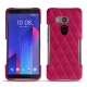 Lederschutzhülle HTC U11+ - Rose fluo - Couture