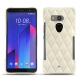 硬质真皮保护套 HTC U11+ - Blanc escumo - Couture