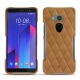 Custodia in pelle HTC U11+ - Castan esparciate - Couture