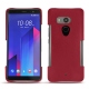 HTC U11+ leather cover - Rouge passion
