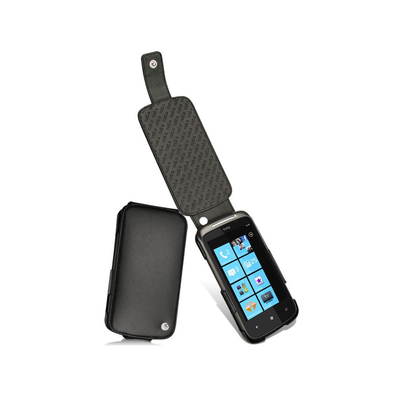 Lederschutzhülle HTC 7 Mozart  - Noir ( Nappa - Black ) 