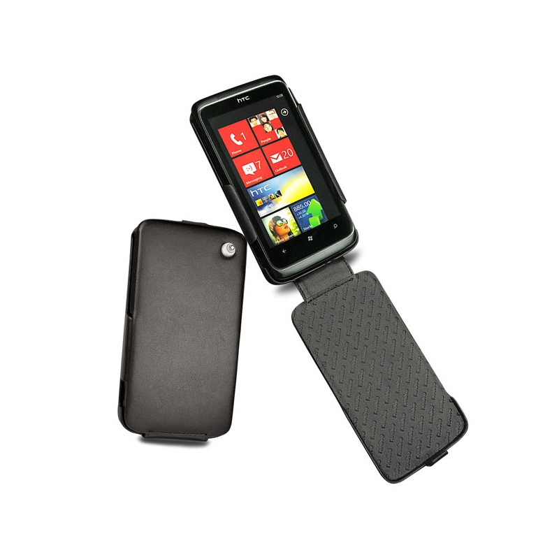 硬质真皮保护套 HTC 7 Trophy  - Noir ( Nappa - Black ) 