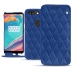 Capa em pele OnePlus 5T - Bleu océan - Couture ( Nappa - Pantone 293C ) 