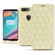 Custodia in pelle OnePlus 5T - Ivoire - Couture ( Sleek P C12 - White ) 