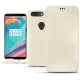 Capa em pele OnePlus 5T - Blanc escumo