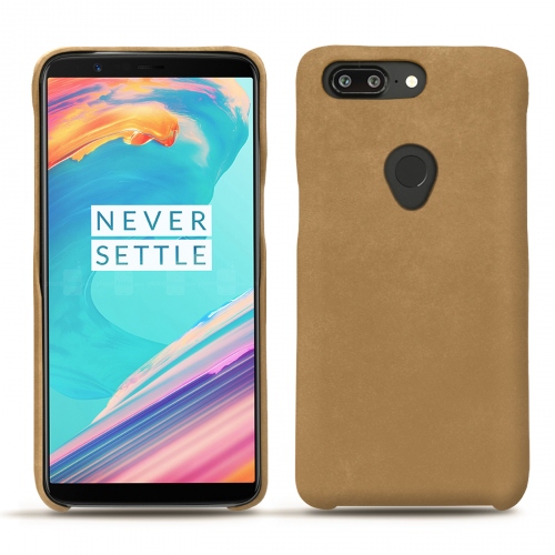 レザーケース OnePlus 5TSable vintage ( Pantone #9b7340 ) 