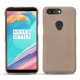 OnePlus 5T leather cover - Taupe vintage ( Pantone 7530C ) 