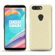 硬质真皮保护套 OnePlus 5T - Ivoire ( Sleek P C12 - White ) 