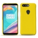 Coque cuir OnePlus 5T - Jaune fluo