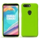 硬质真皮保护套 OnePlus 5T - Vert fluo