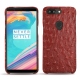 Funda de piel OnePlus 5T - Autruche ciliegia