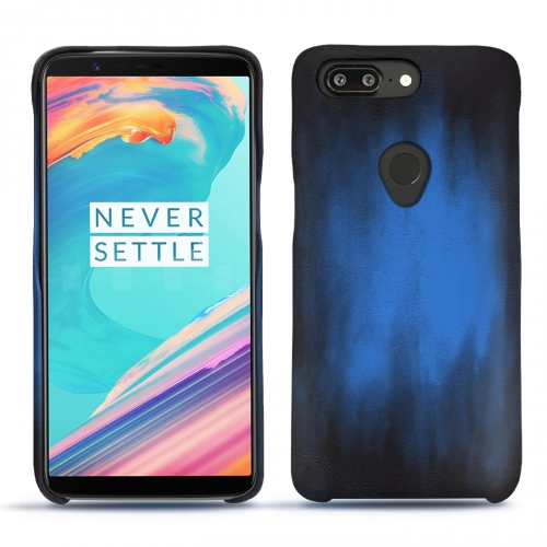 Custodia in pelle OnePlus 5TBleu Patine